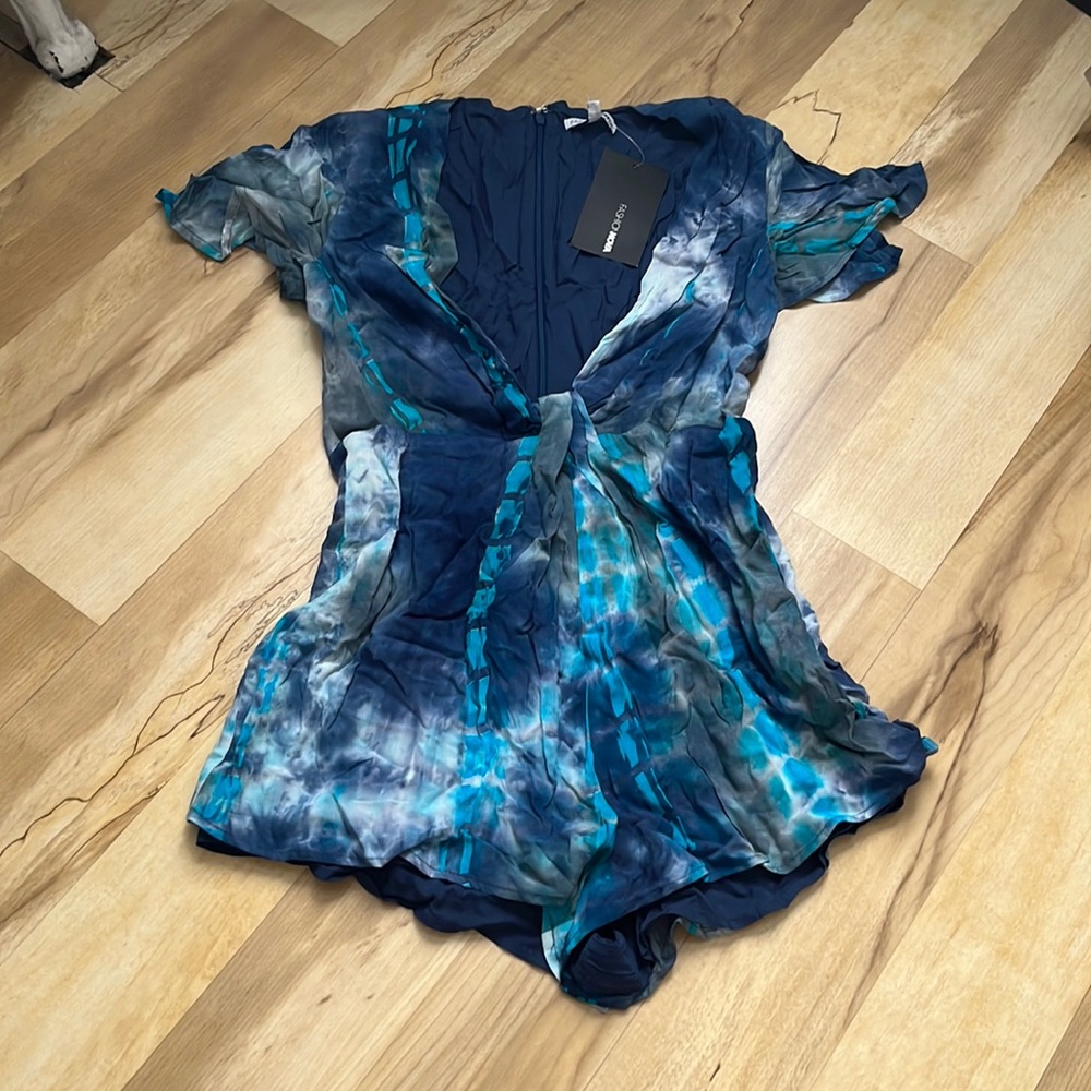 “better be true tie dye”fashion nova romper